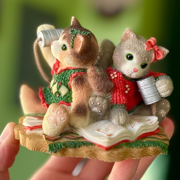 Enesco Other - VTG In Box Calico Kittens Enesco "Chatty Catty" Mini Figurine Collectible Art